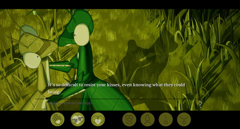 Illustration for article titled A Dating Sim Where Sex Means Getting Eaten By A Bug